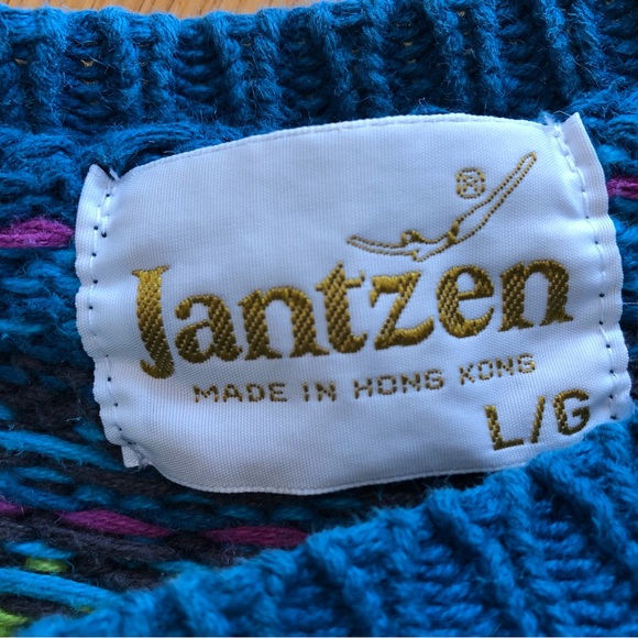 Jantzen Vintage Knit Sweater-Large - Picture 7 of 9